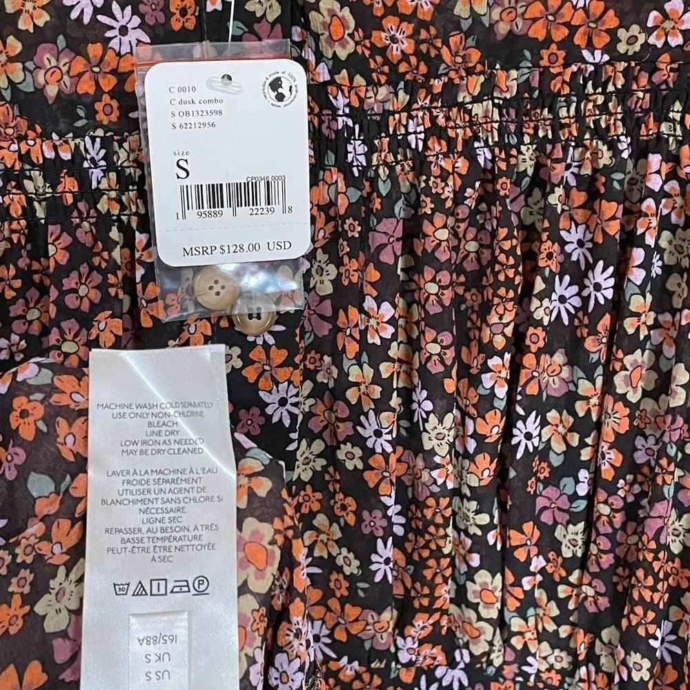 Free People Floral Bonnie Dress NWT Size Small